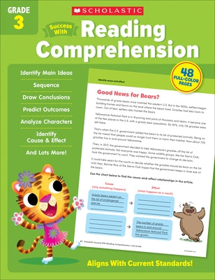 Scholastic Success with Reading Comprehension Grade 3 Workbook by Scholastic Teaching Resources