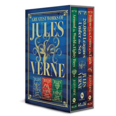 Greatest Works of Jules Verne: 20,000 Leagues Under the Sea, Journey to the Centre of the Earth, Around the World in Eighty Days (Deluxe Hardbound Edi by Verne, Jules