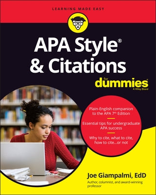 APA Style & Citations for Dummies by Giampalmi, Joe