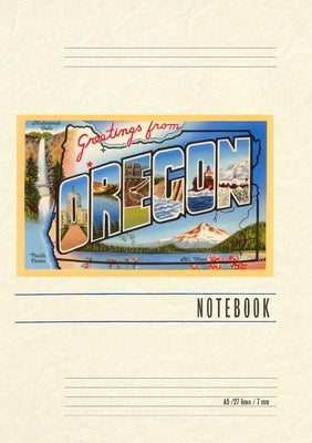 Vintage Lined Notebook Greetings from Oregon by Found Image Press
