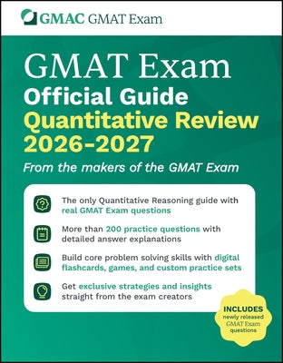 GMAT Official Guide Quantitative Review 2026 - 2027: Book + Online Question Bank by Gmac (Graduate Management Admission Coun
