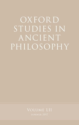 Oxford Studies in Ancient Philosophy, Volume 52 by Caston, Victor
