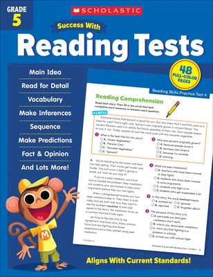 Scholastic Success with Reading Tests Grade 5 Workbook by Scholastic Teaching Resources