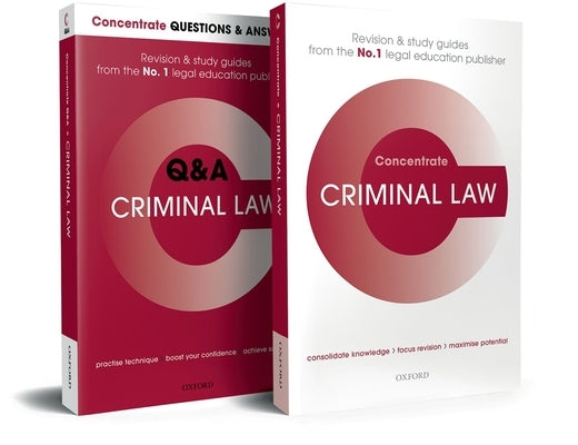 Criminal Law Revision Concentrate Pack by Herring, Jonathan