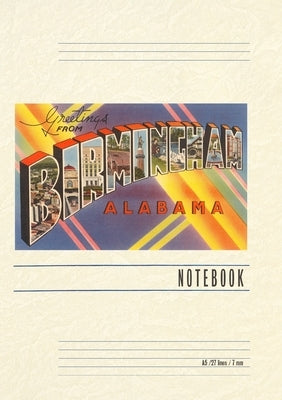 Vintage Lined Notebook Greetings from Birmingham by Found Image Press