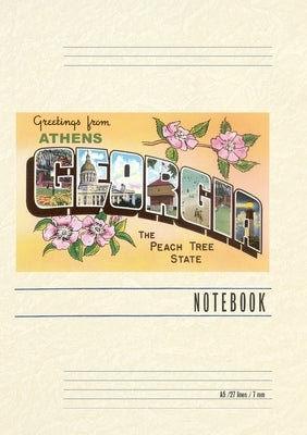 Vintage Lined Notebook Greetings from Athens by Found Image Press