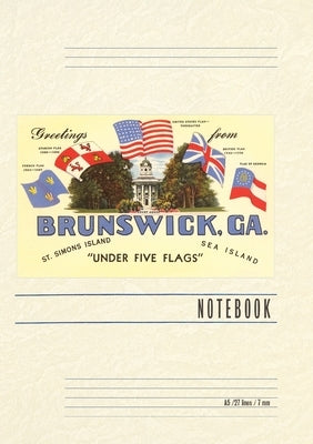 Vintage Lined Notebook Greetings from Brunswick by Found Image Press