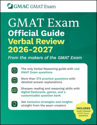 GMAT Official Guide Verbal Review 2026 - 2027: Book + Online Question Bank by Gmac (Graduate Management Admission Coun