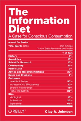 The Information Diet: A Case for Conscious Comsumption by Johnson, Clay