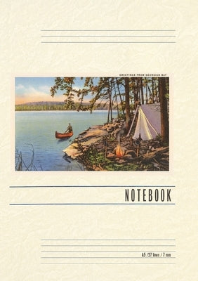 Vintage Lined Notebook Greetings from Georgian Bay, Canada by Found Image Press