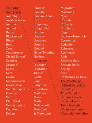 Thinking from Black: A Lexicon by The Practicing Refusal Collective