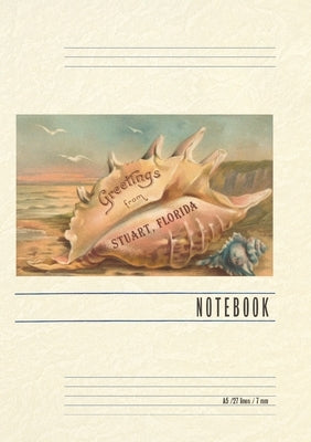 Vintage Lined Notebook Seashell Greetings from Stuart, Florida by Found Image Press