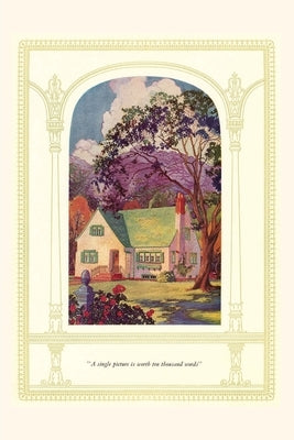 Vintage Journal Quaint Cottage House by Found Image Press