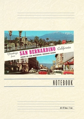 Vintage Lined Notebook Greetings from San Bernardino by Found Image Press