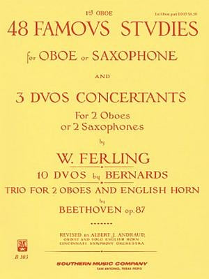 48 Famous Studies, (1st and 3rd Part): Oboe by Ferling, Franz Wilhelm