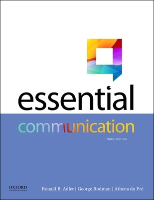 Essential Communication by Adler, Ronald B.