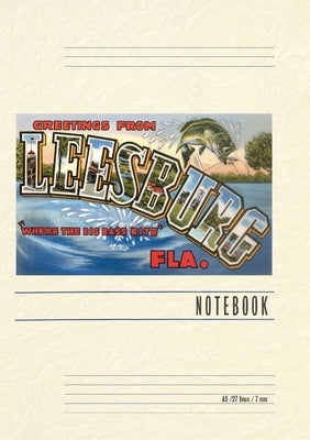 Vintage Lined Notebook Greetings from Leesburg, Florida by Found Image Press