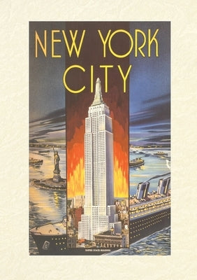 Vintage Lined Notebook New York City, Empire State Building by Found Image Press