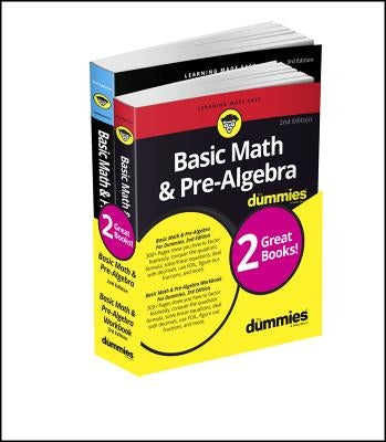 Basic Math & Pre-Algebra for Dummies Book + Workbook Bundle by Zegarelli, Mark