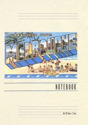 Vintage Lined Notebook Greetings from Melbourne, Florida by Found Image Press