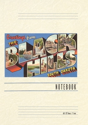 Vintage Lined Notebook Greetings from the Black Hills by Found Image Press