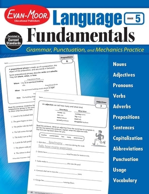 Language Fundamentals, Grade 5 Teacher Resource by Evan-Moor Educational Publishers