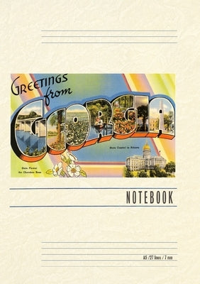 Vintage Lined Notebook Greetings from Georgia by Found Image Press