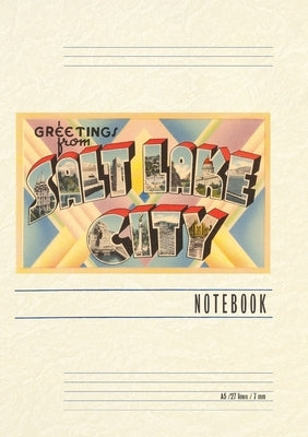 Vintage Lined Notebook Greetings from Salt Lake City, Utah by Found Image Press
