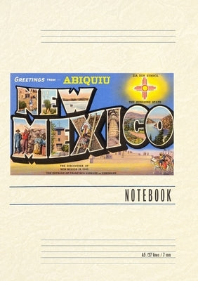 Vintage Lined Notebook Greetings from Abiquiu, New Mexico by Found Image Press