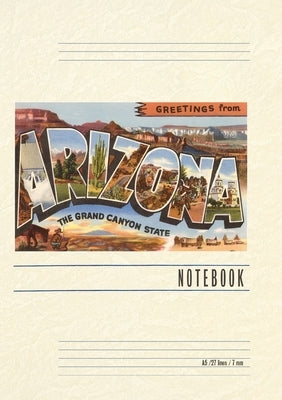 Vintage Lined Notebook Greetings from Arizona, Grand Canyon by Found Image Press