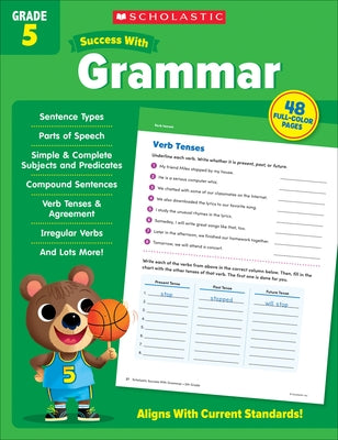 Scholastic Success with Grammar Grade 5 Workbook by Scholastic Teaching Resources