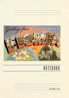 Vintage Lined Notebook Greetings from Boynton Beach by Found Image Press