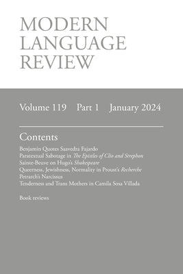 Modern Language Review (119.1) January 2024 by O'Meara, Lucy