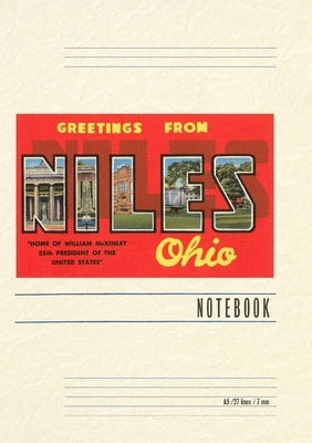 Vintage Lined Notebook Greetings from Niles by Found Image Press