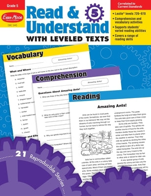 Read and Understand with Leveled Texts, Grade 5 Teacher Resource by Evan-Moor Educational Publishers