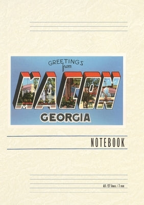 Vintage Lined Notebook Greetings from Macon by Found Image Press