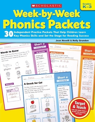 Week-By-Week Phonics Packets: Grades K-3 by Novelli, Joan