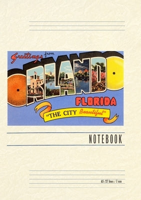 Vintage Lined Notebook Greetings from Orlando, Florida by Found Image Press