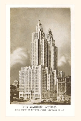 Vintage Journal Waldorf-Astoria Hotel, New York City by Found Image Press