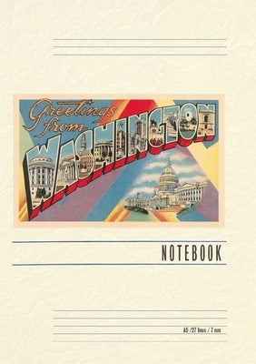 Vintage Lined Notebook Greetings from Washington, DC by Found Image Press