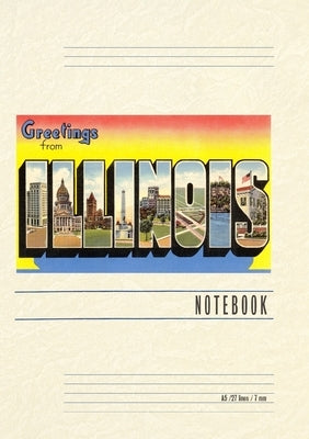 Vintage Lined Notebook Greetings from Illinois by Found Image Press