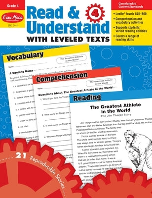 Read and Understand with Leveled Texts, Grade 4 Teacher Resource by Evan-Moor Educational Publishers