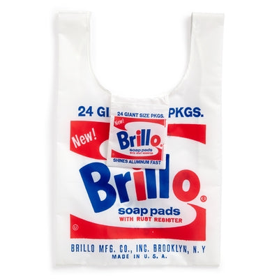 Andy Warhol Brillo Packable Nylon Tote Bag by Galison