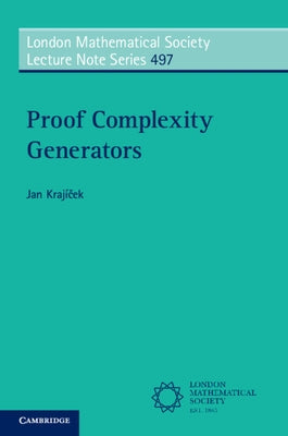 Proof Complexity Generators by Kraj&#195;&#173;&#269;ek, Jan