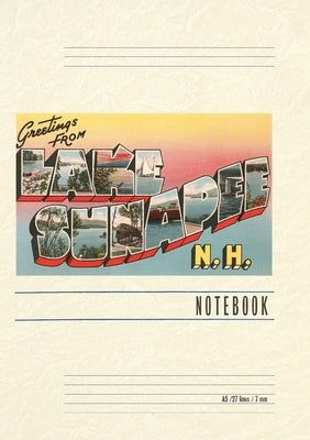 Vintage Lined Notebook Greetings from Lake Sunapee by Found Image Press