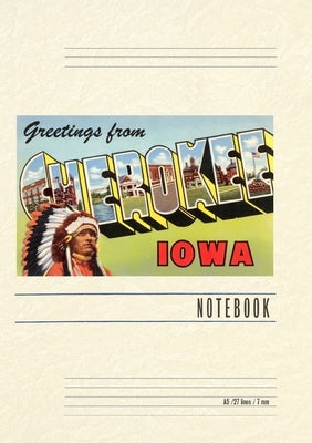 Vintage Lined Notebook Greetings from Cherokee by Found Image Press