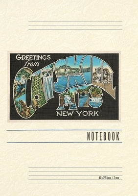Vintage Lined Notebook Greetings from the Catskill Mountains, New York by Found Image Press