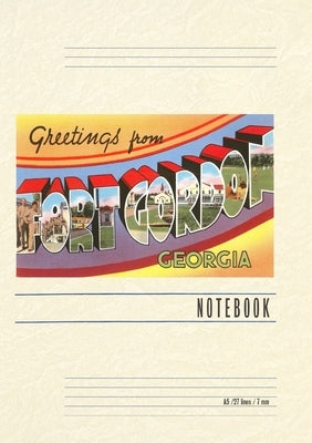 Vintage Lined Notebook Greetings from Ft. Gordon by Found Image Press