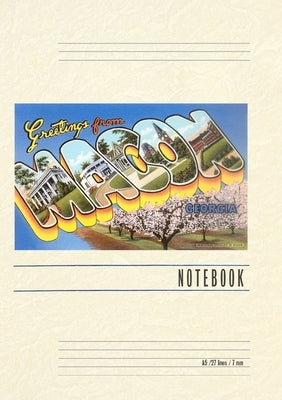 Vintage Lined Notebook Greetings from Macon by Found Image Press