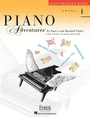 Piano Adventures: Sightreading Book - Level 4 Piano Sight Reading Exercises for Intermediate Students Sheet Music Method Book for Developing Rhythm an by Faber, Nancy